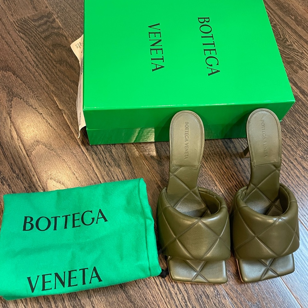 New Bottega Veneta Heels Olive Green Size 9.5 US / 39.5 EU